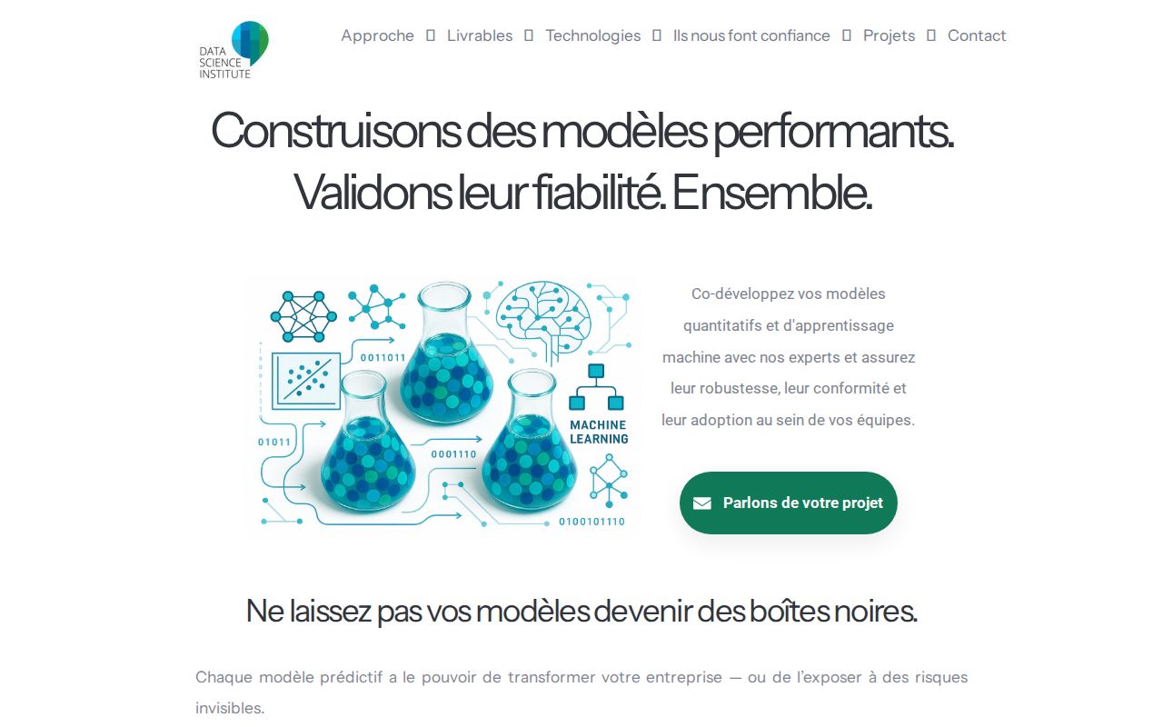 Data Science Institute - Co-développement et co-validation de modèles ...